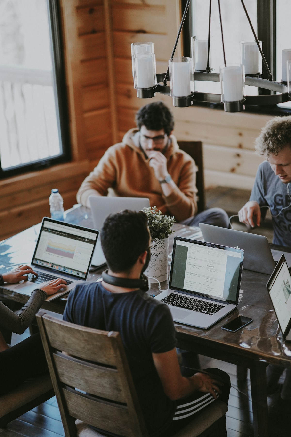 People creating and working together